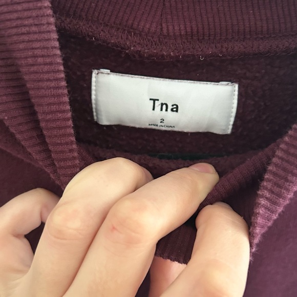 BURGUNDY TNA SWEATER - Picture 3 of 4